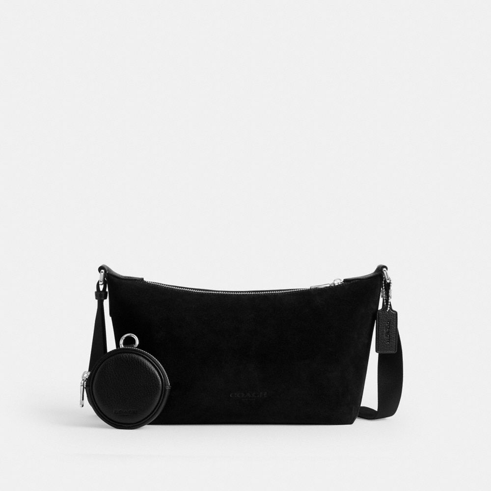 Coach Small Finn Crossbody Bag With Pouch Silver Black