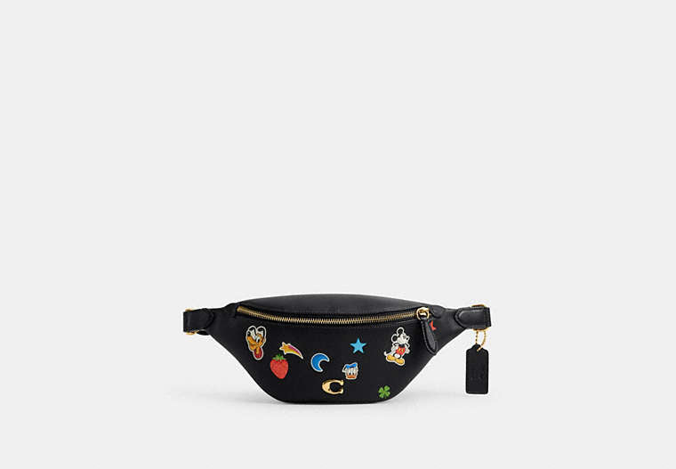 Disney X Coach Charter Belt Bag 7 With Sticker Print