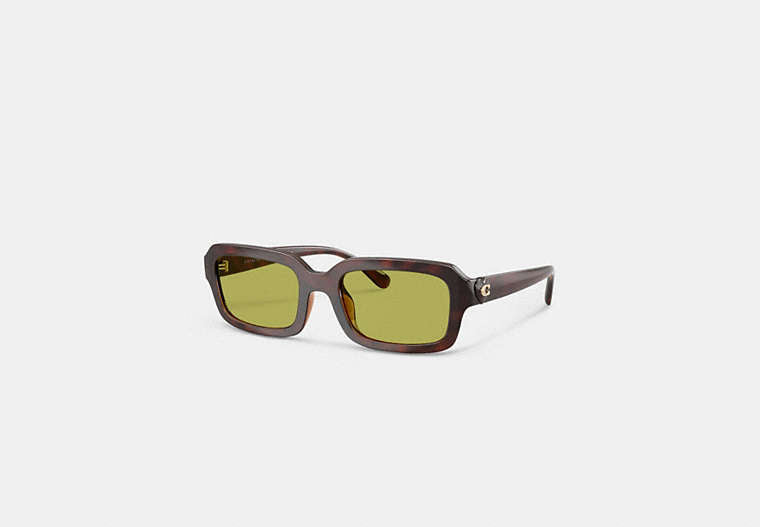 C Heart Narrow Square Sunglassses