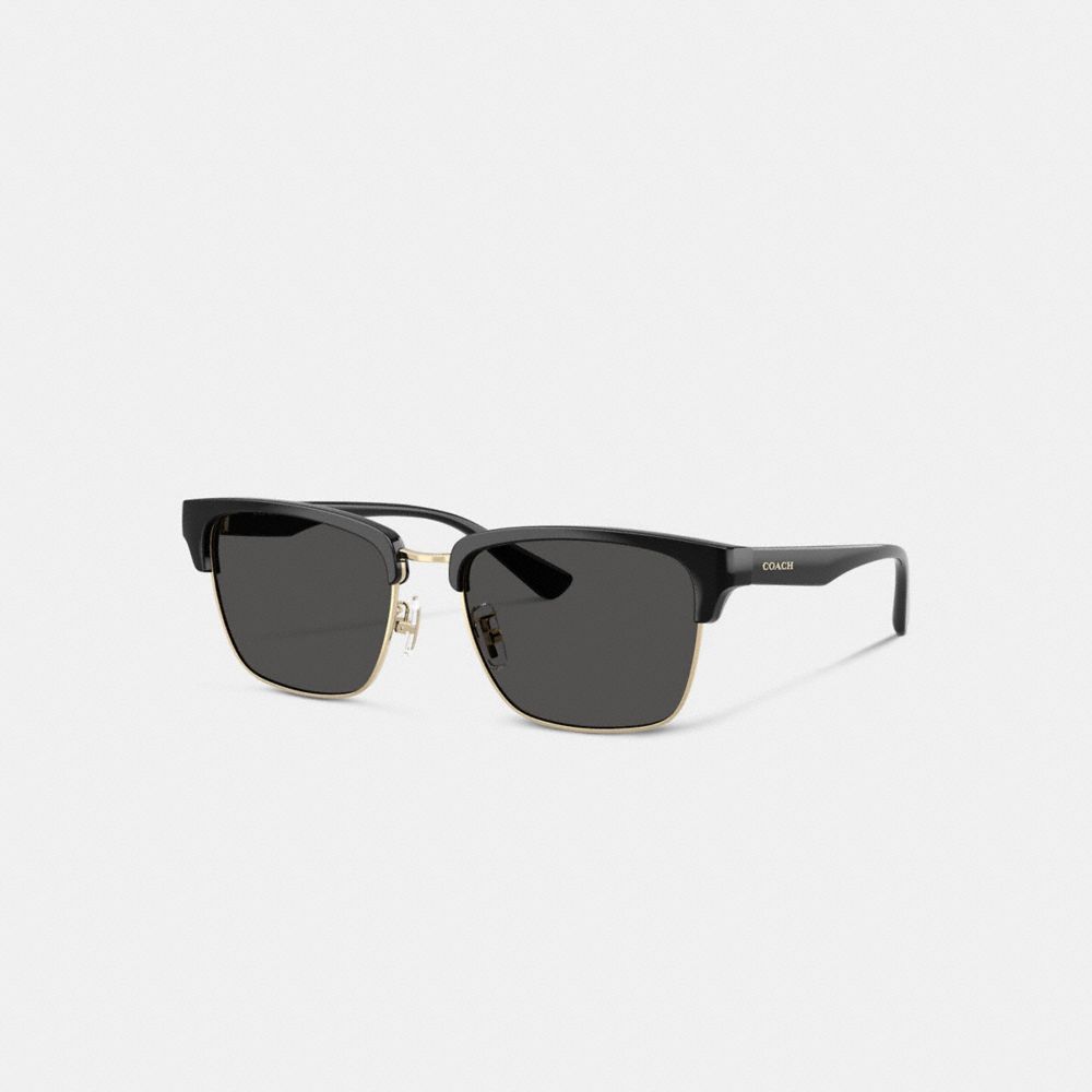 Coach Coach Script Square Sunglasses Black