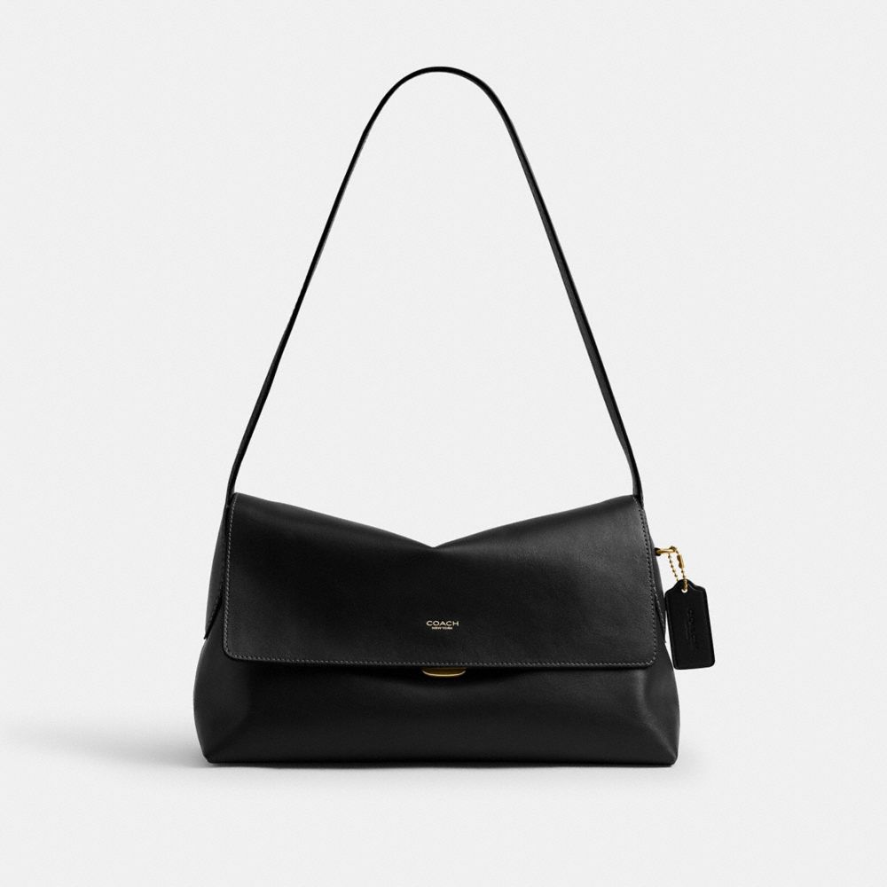 Coach Chelsea Shoulder Bag 30 Brass Black