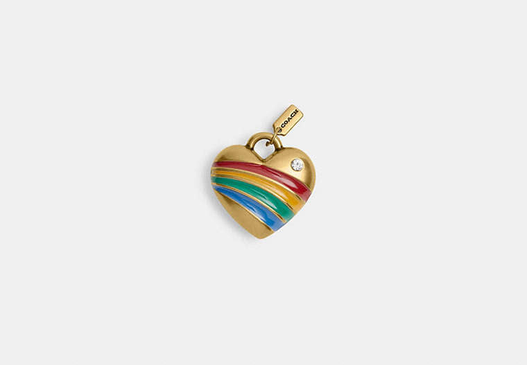 Rainbow Heart Shoelace Charm