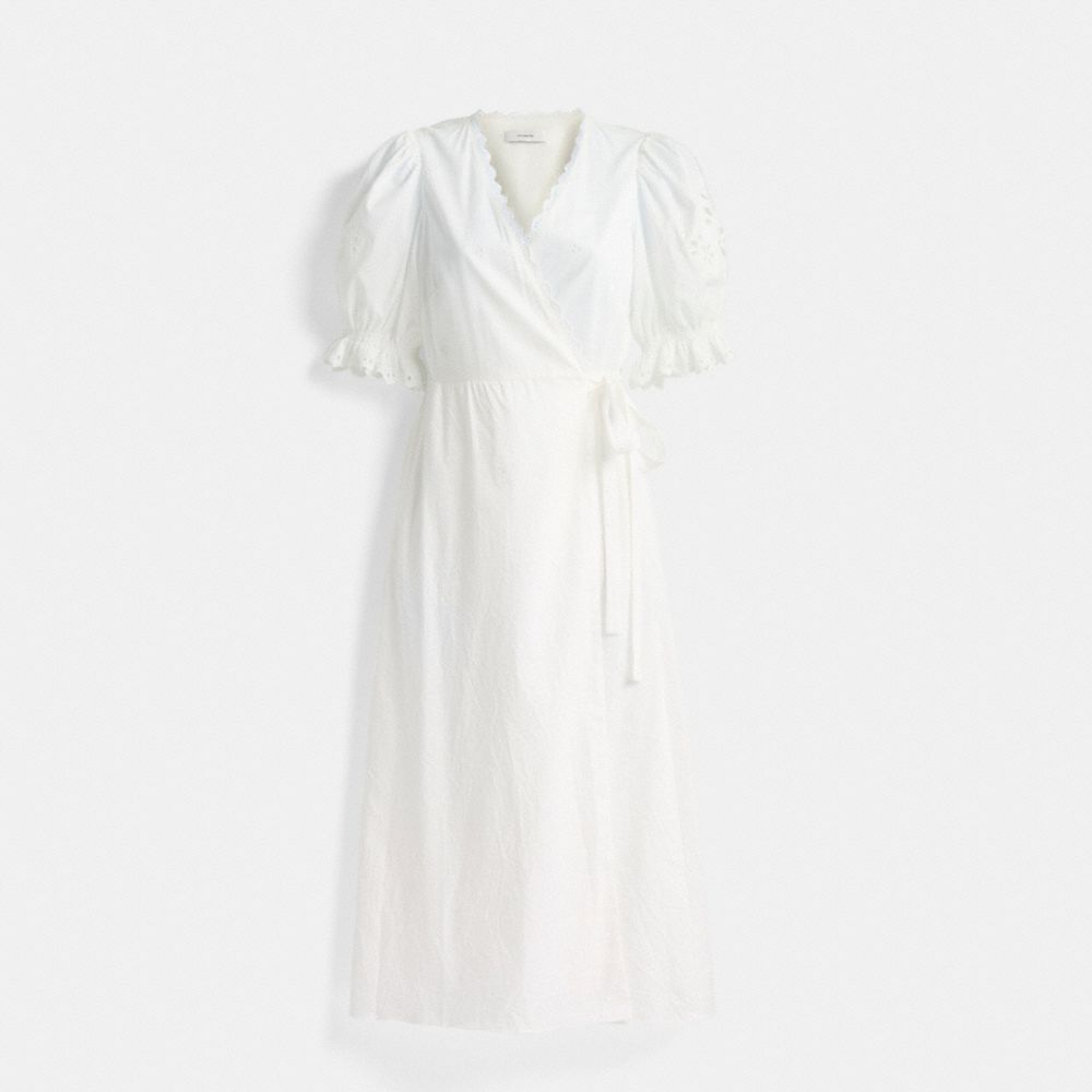 Restored Broderie Anglaise Wrap Dress