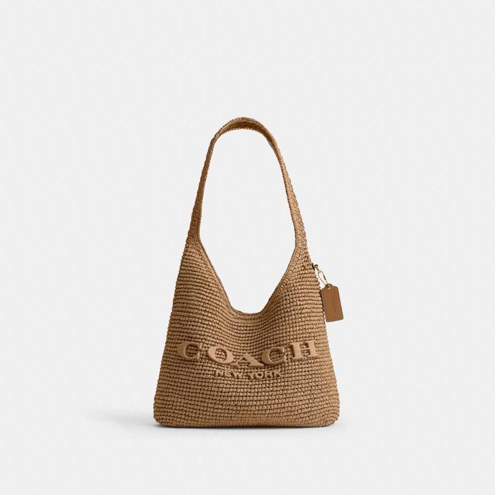Coach Brooklyn Shoulder Bag 28 Brass Natural