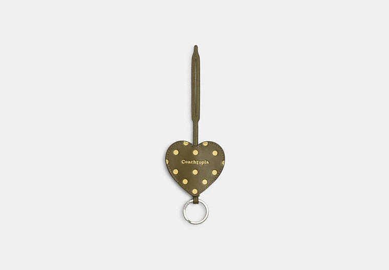 Heart Bag Charm With Key Ring