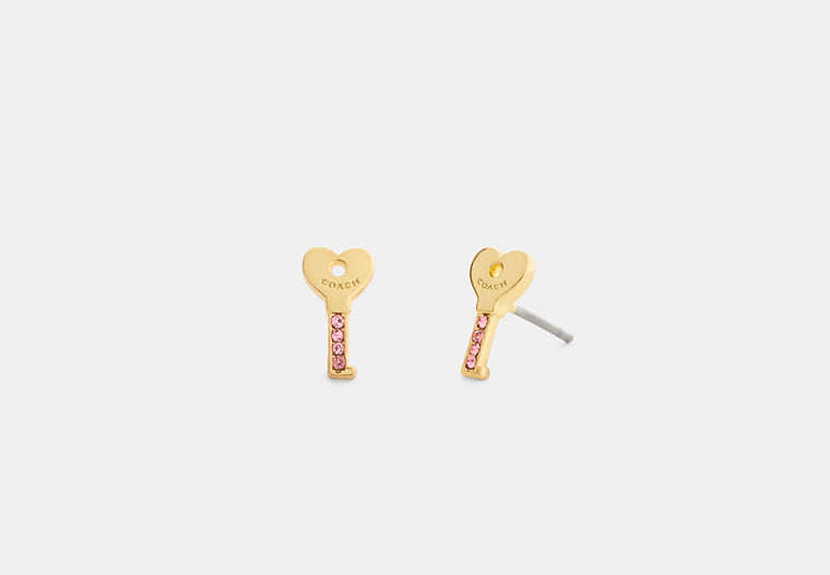 Pavé Key Stud Earrings
