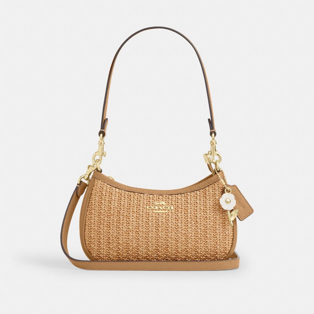 Coach Teri Mini Crossbody Bag Gold Toast