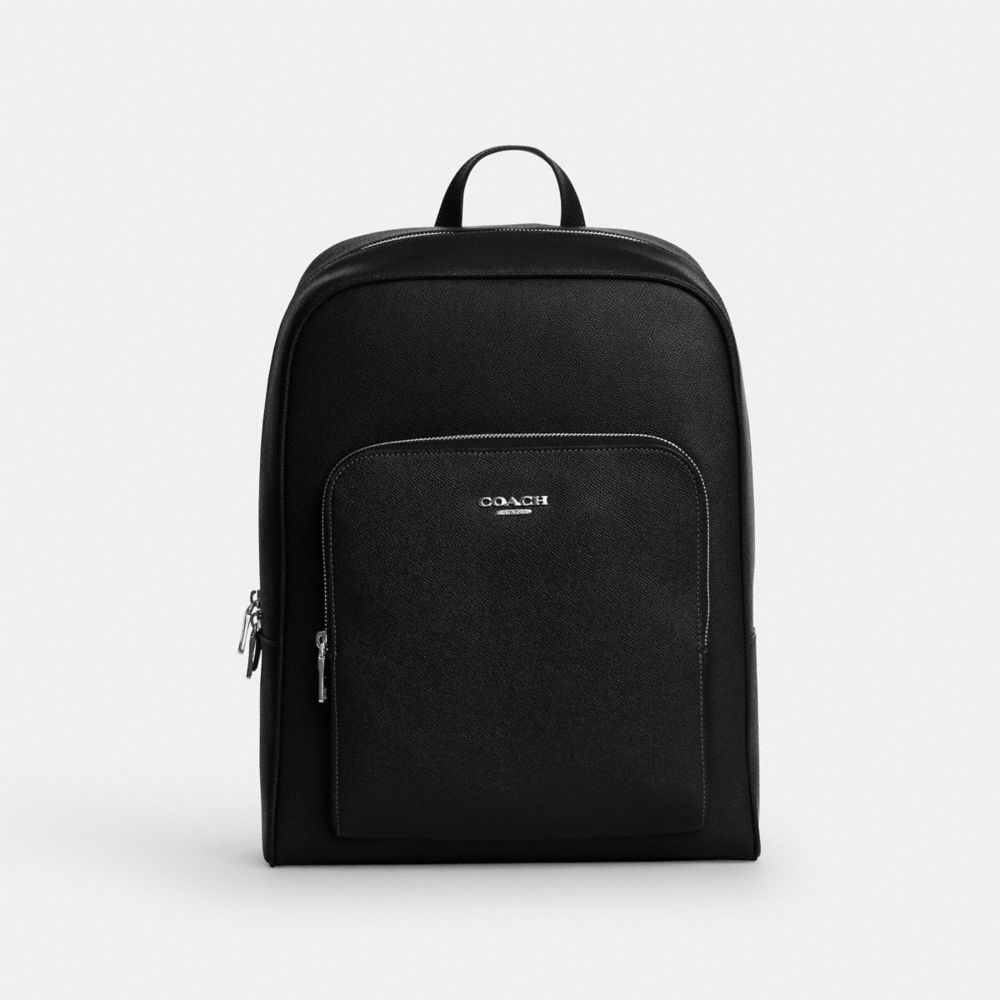 Coach Aiden Backpack Silver Black