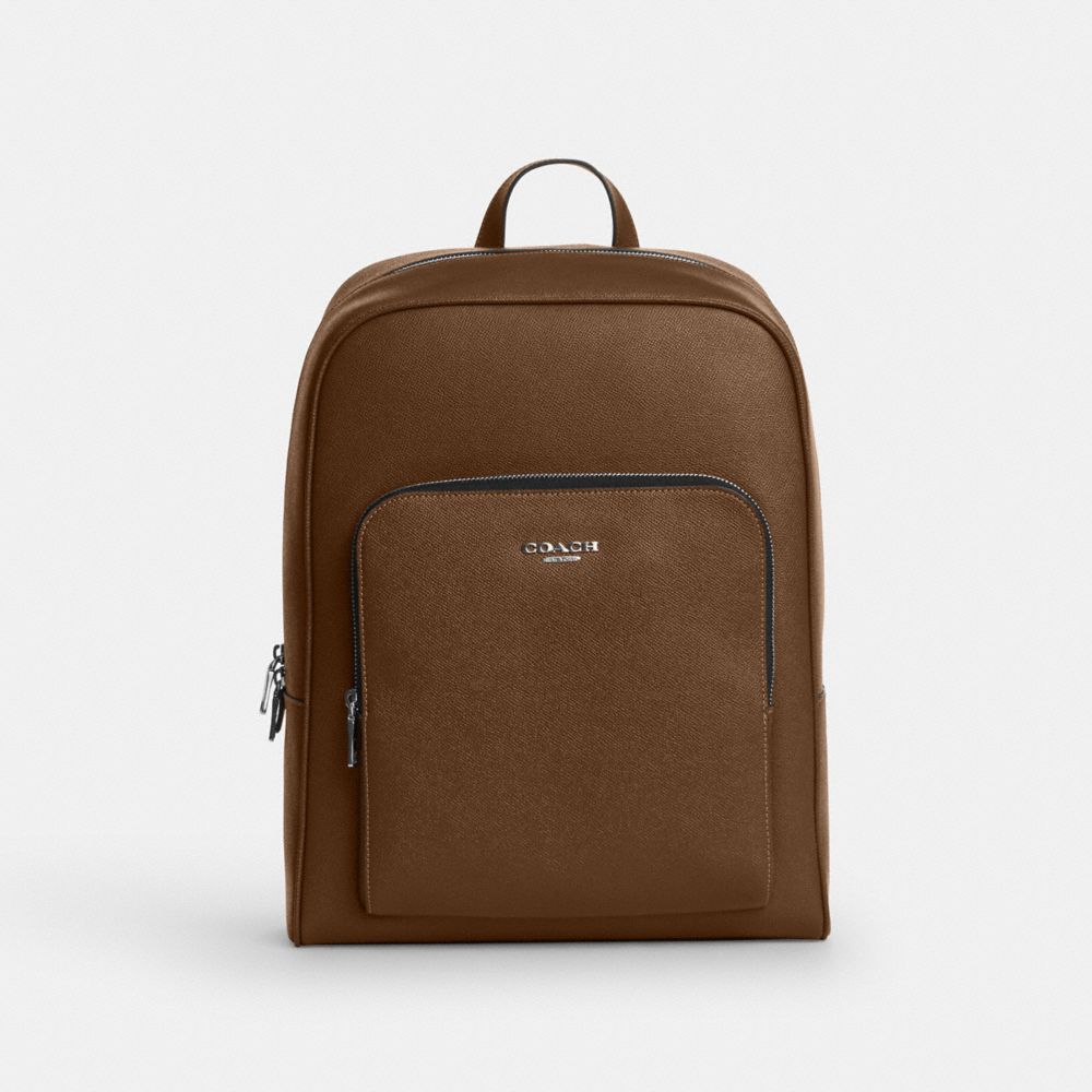 Coach Aiden Backpack Silver Chestnut