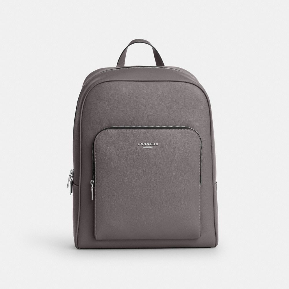 Coach Aiden Backpack Silver Graphite