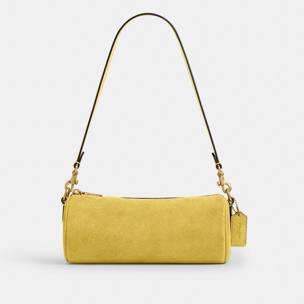 Coach Barrel Bag Brass Light Citron