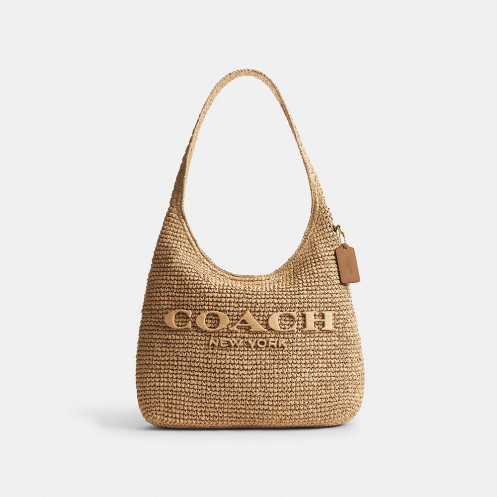 Coach Brooklyn Shoulder Bag 34 Brass Natural