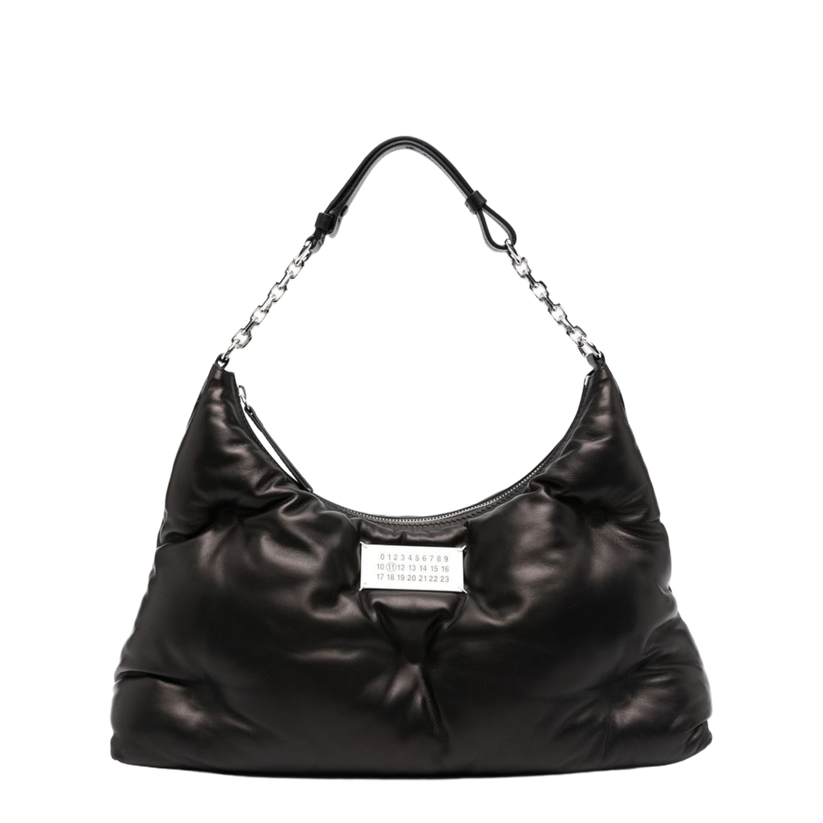 Glam Slam Medium Matelassé Hobo Bag - Black