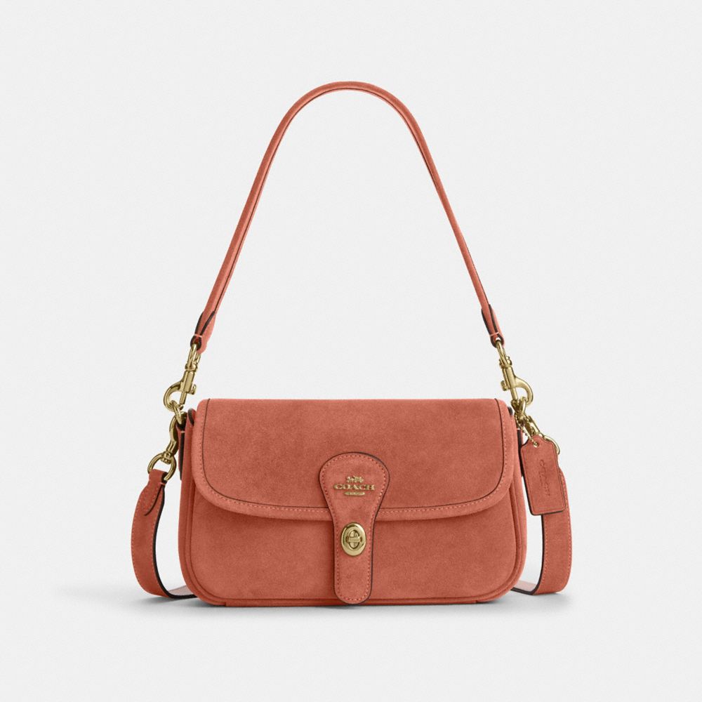 Coach Hadley Shoulder Bag Gold Clay