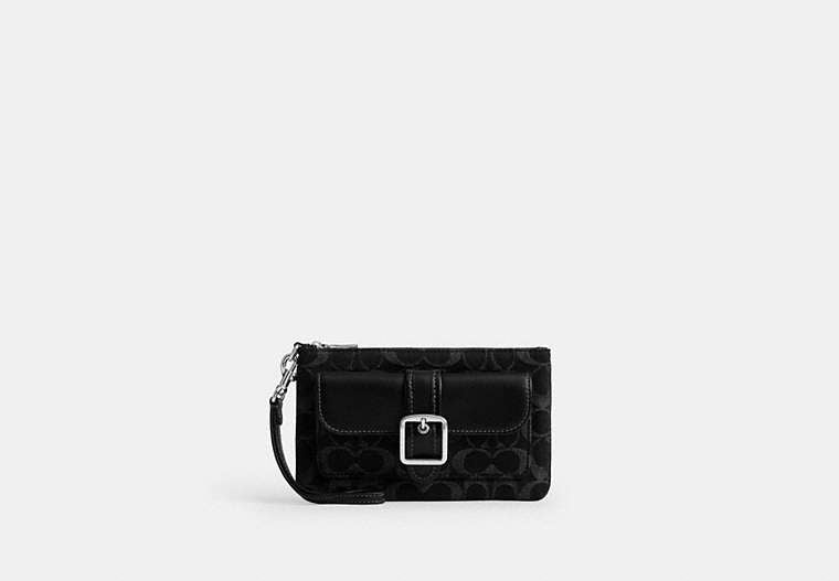Ashton Wristlet In Signature Denim