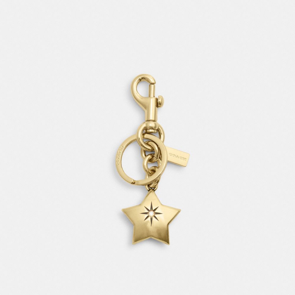 Coach Mini Star Bag Charm Gold Gold