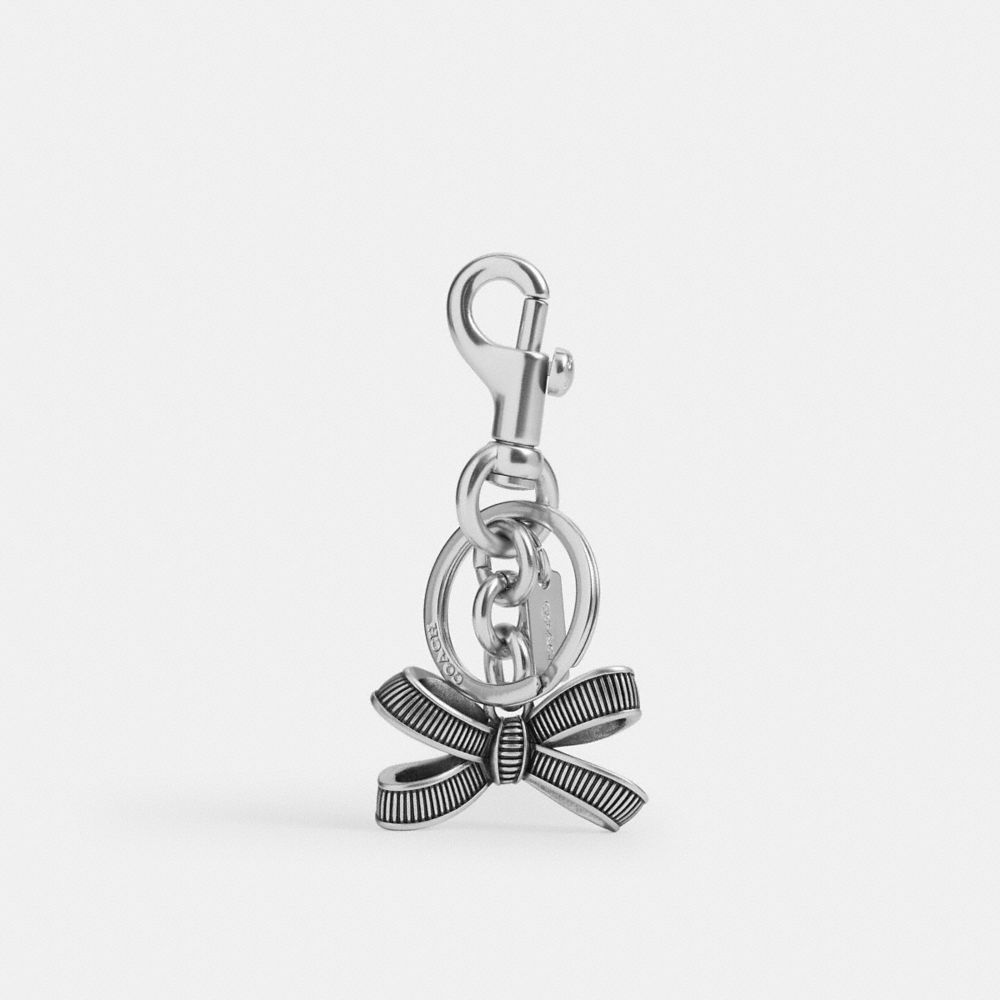 Coach Bow Bag Charm Silver Silver