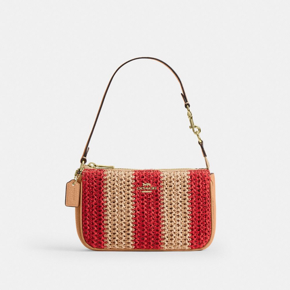 Coach Nolita 19 Gold Red Tan