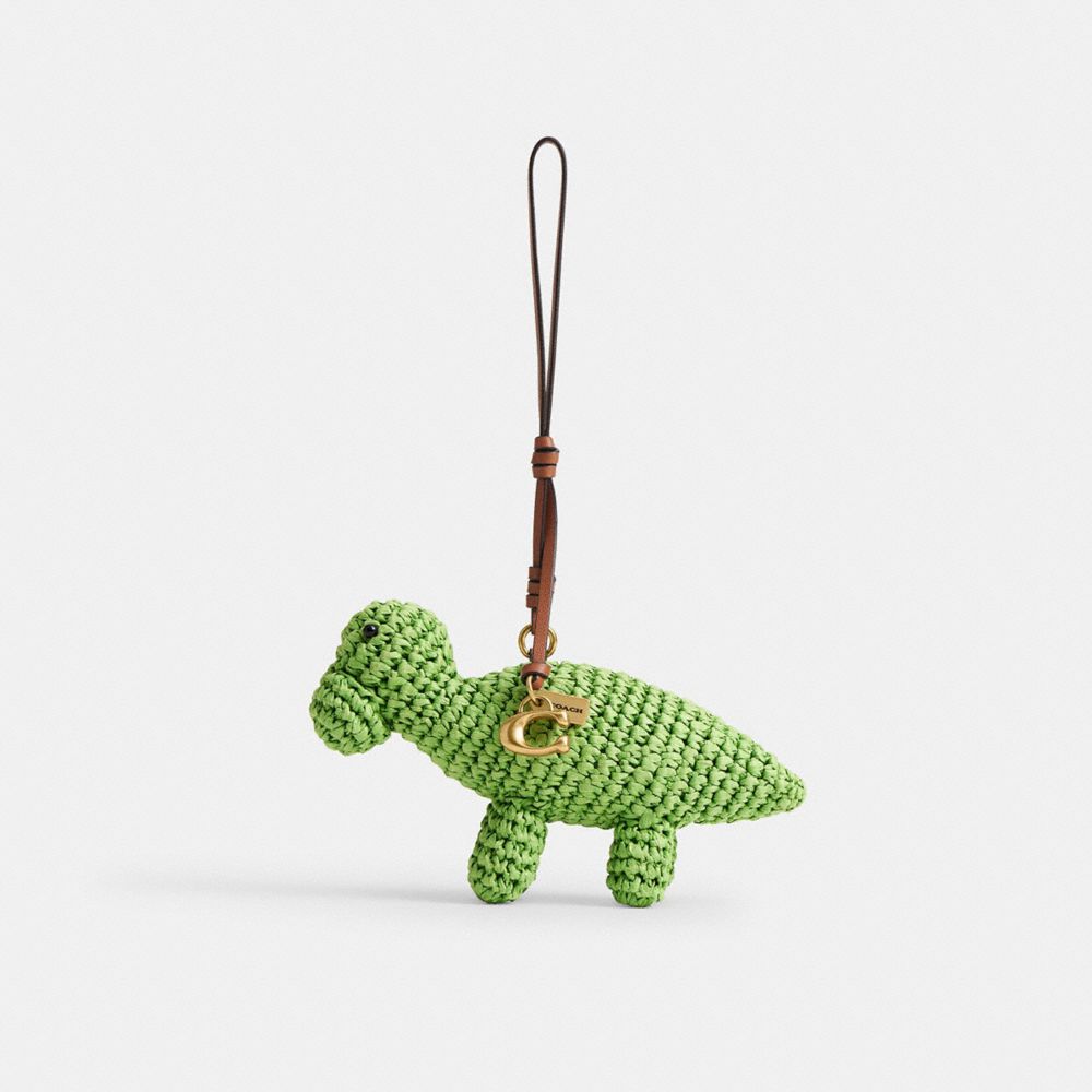 Coach Dino Bag Charm Brass Multi