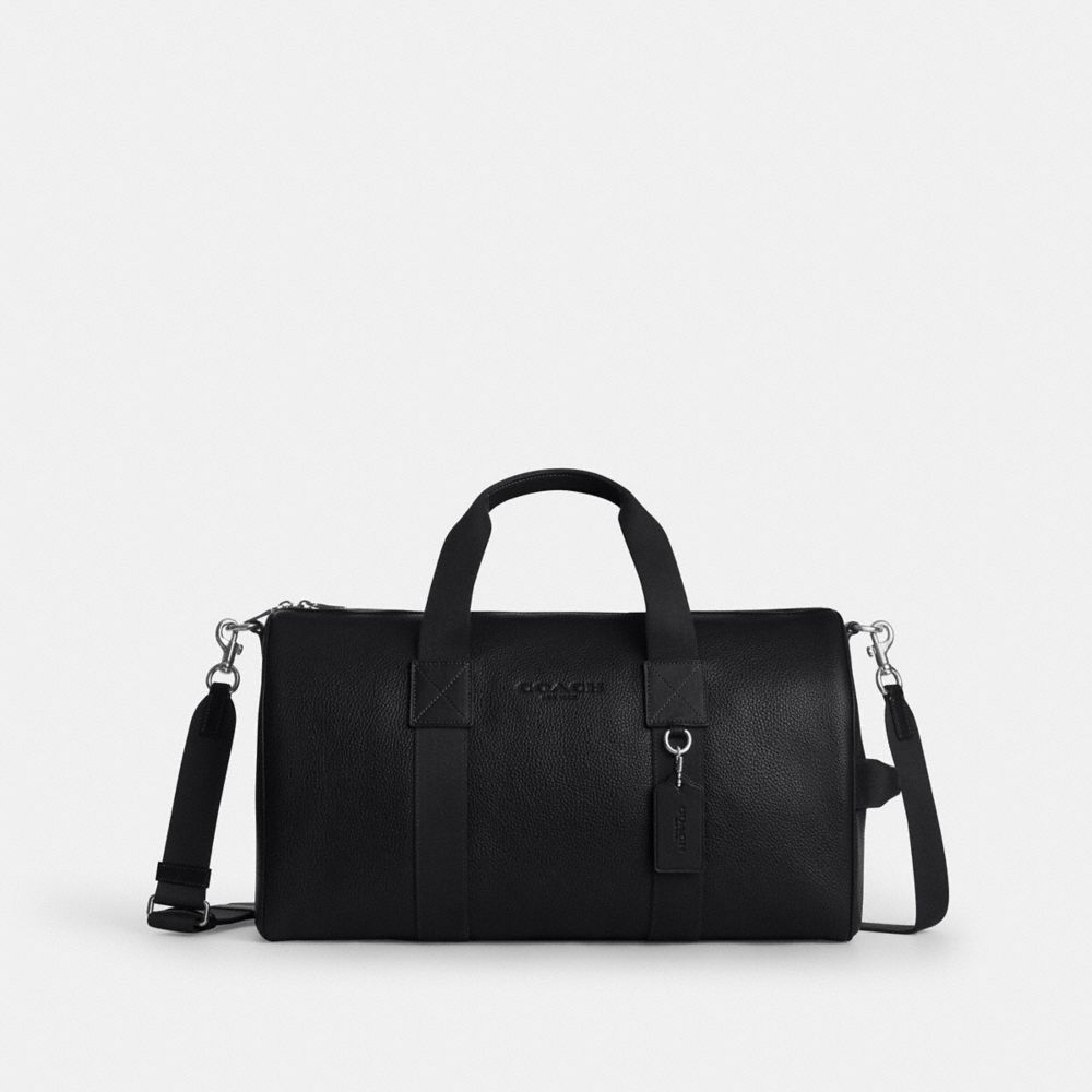 Coach Explorer Duffle Bag 45 Silver Black