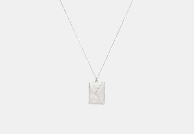 Envelope Pendant Long Necklace