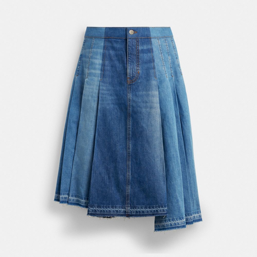 Maxi Denim Skirt In Organic Cotton