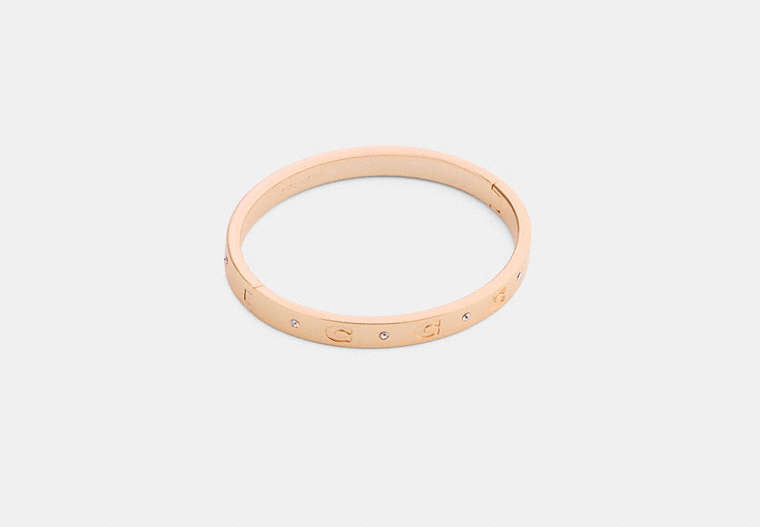 Repeated C Hinged Bangle