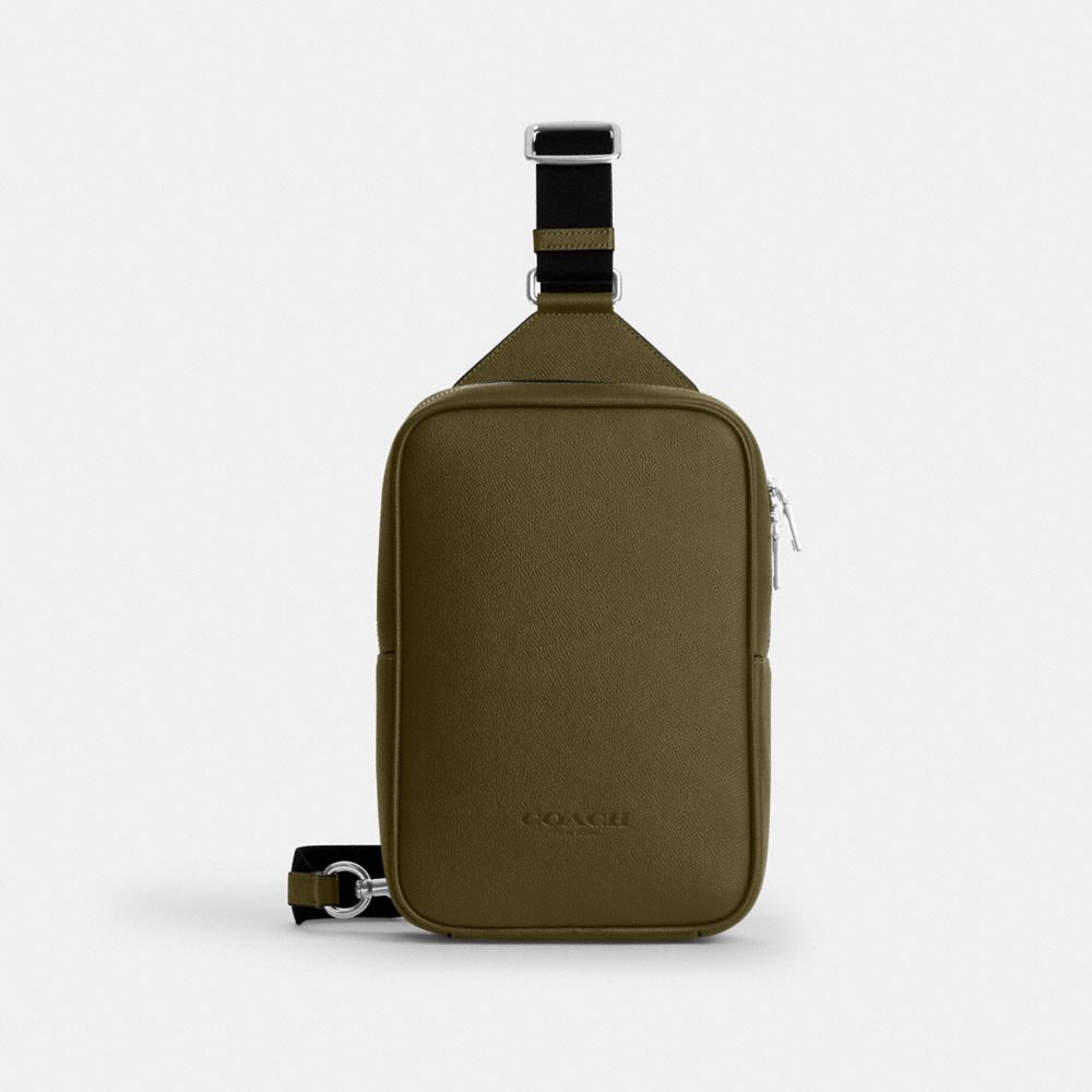 Coach Ray Pack 17 Silver Olive