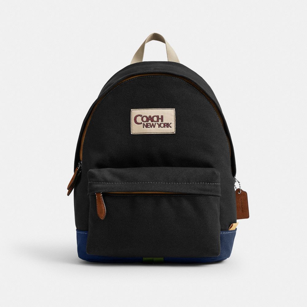 Coach Tyler Backpack Silver Black Multi