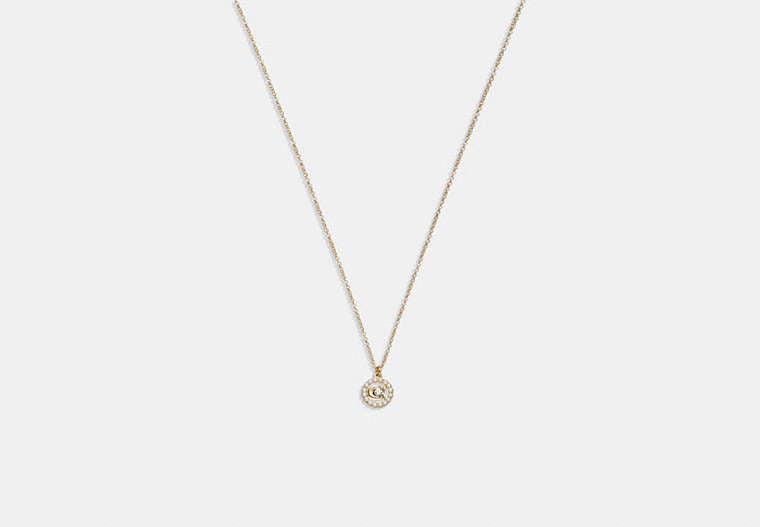 Signature Crystal Pearl Pendant Necklace