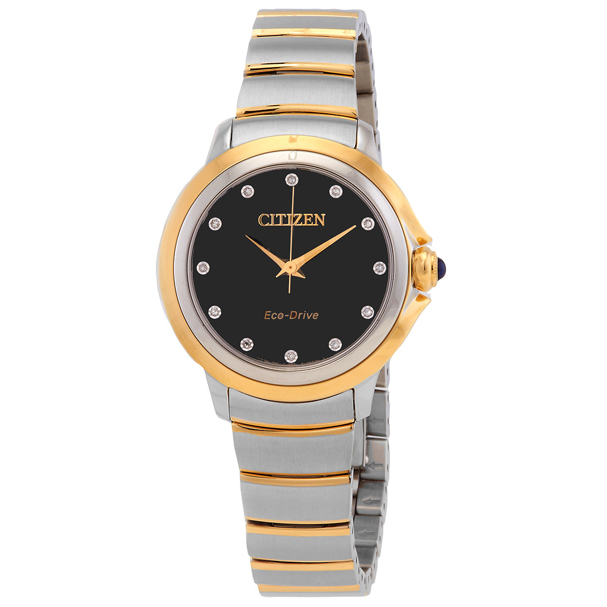 Citizen Ceci Diamond Black Dial Two-Tone Women's Watch