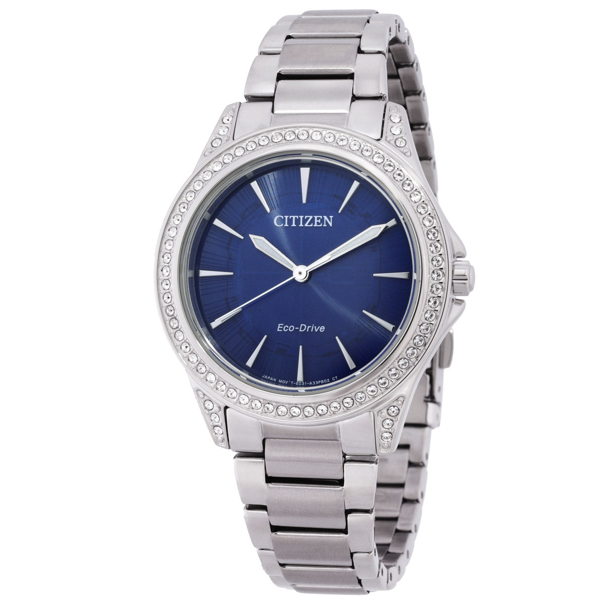Citizen Classic Eco-Drive Crystal Blue Dial Women's Watch
