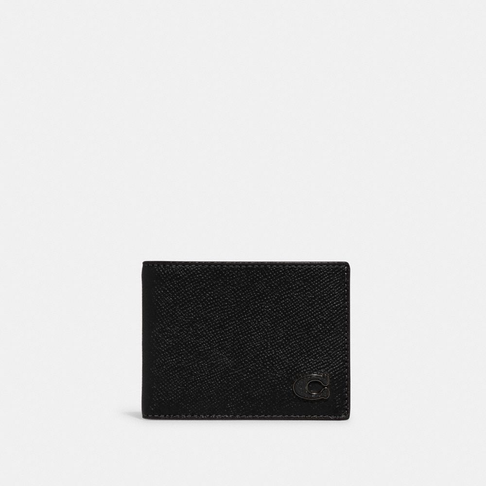 Coach Slim Billfold Wallet Black