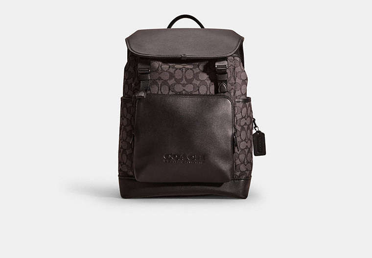 Restored League Flap Backpack In Signature Jacquard