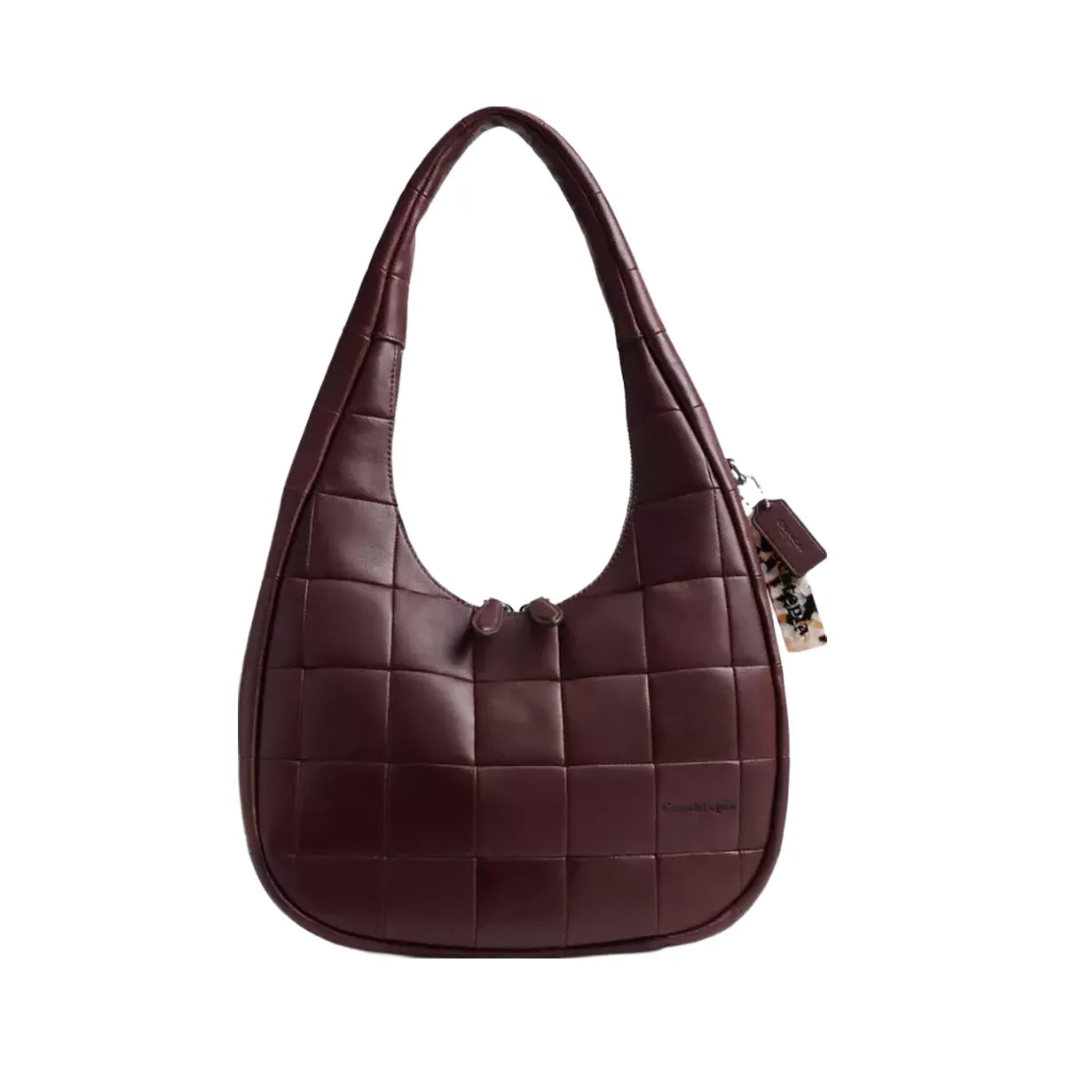 Coach Alter/Ego Crescent Shoulder Bag In Upcrafted Leather in Merlot
