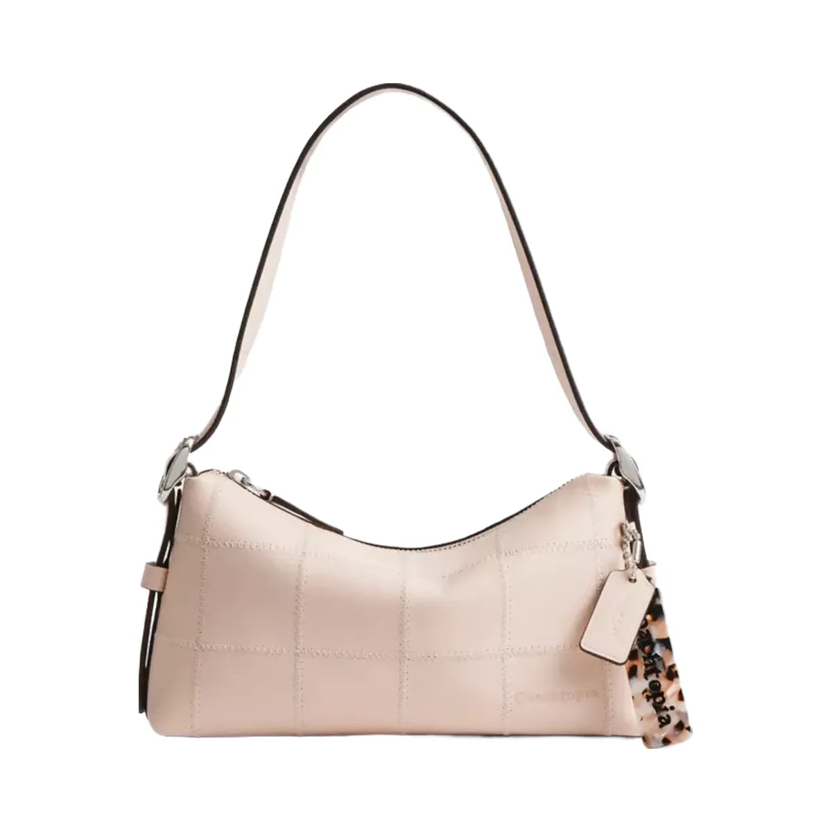 Coach Alter/Ego Small Slouchy Shoulder Bag In Upcrafted Leather in Blush