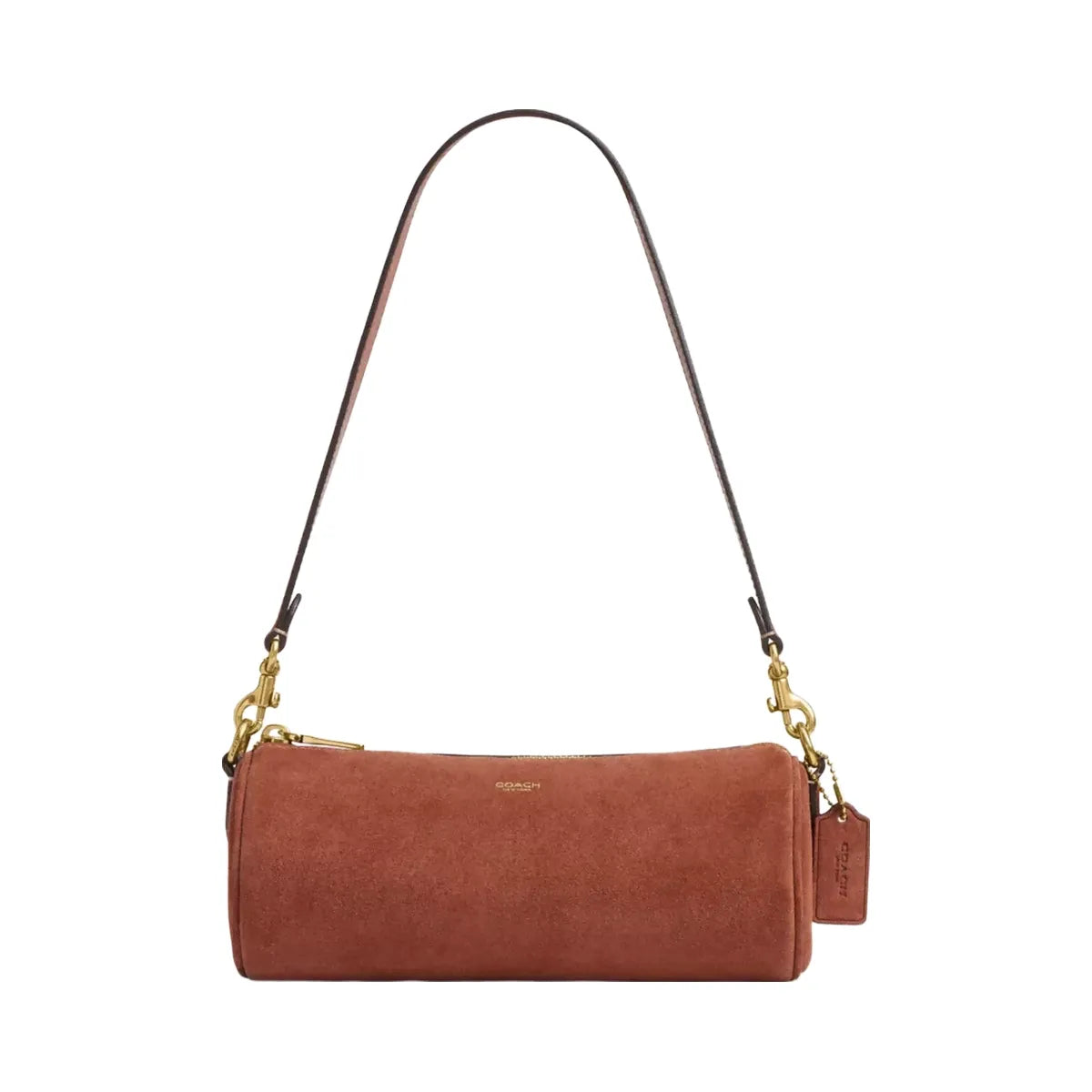 Coach Barrel Bag in Brass Clay