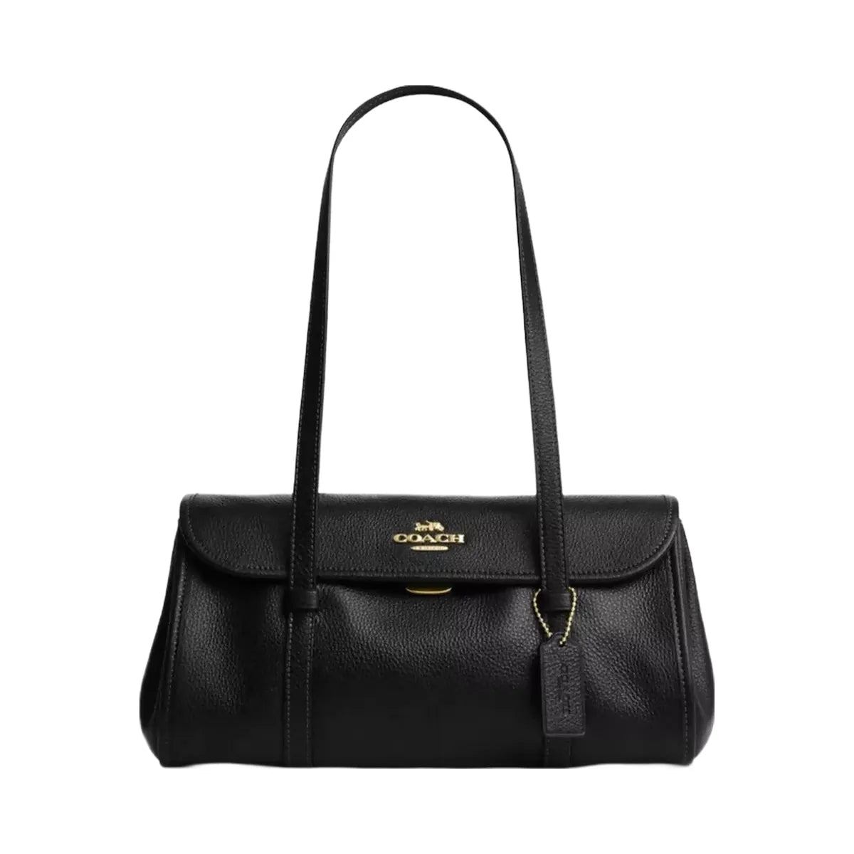 Coach Bridget Flap Shoulder Bag in Gold Black