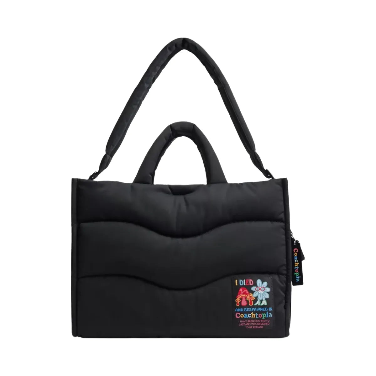 Coach Coachtopia Loop Tote With Wavy Quilting in Black 2