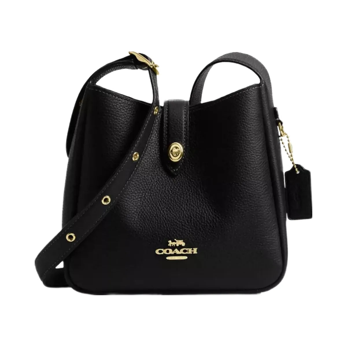 Coach Hadley Mini Crossbody Bag in Gold Black