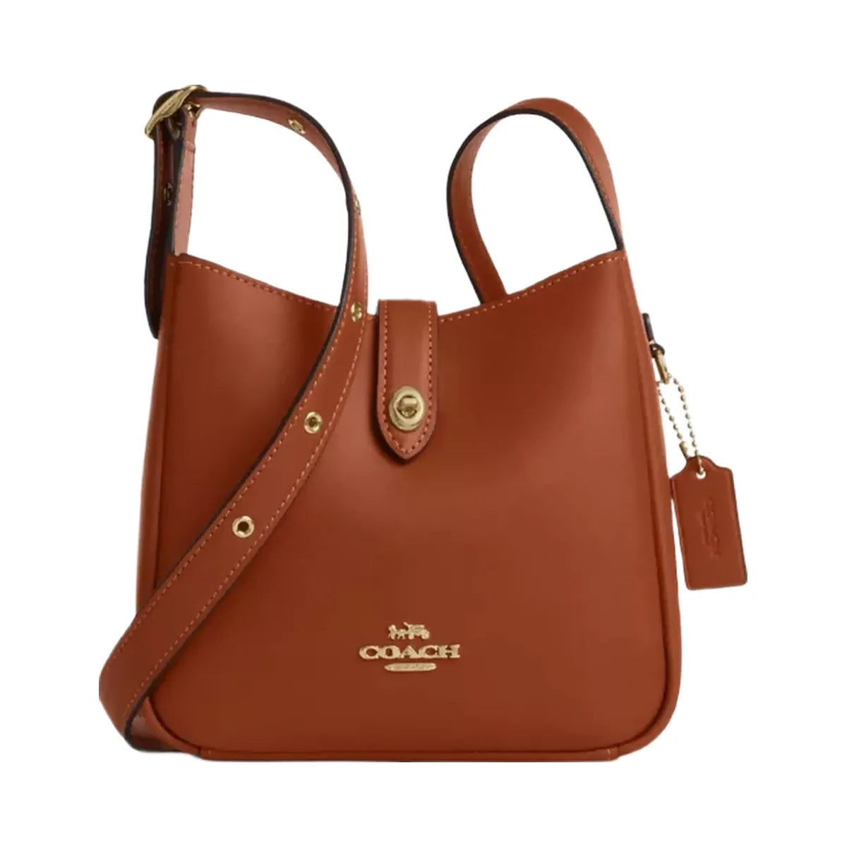 Coach Hadley Mini Crossbody Bag in Gold Tan