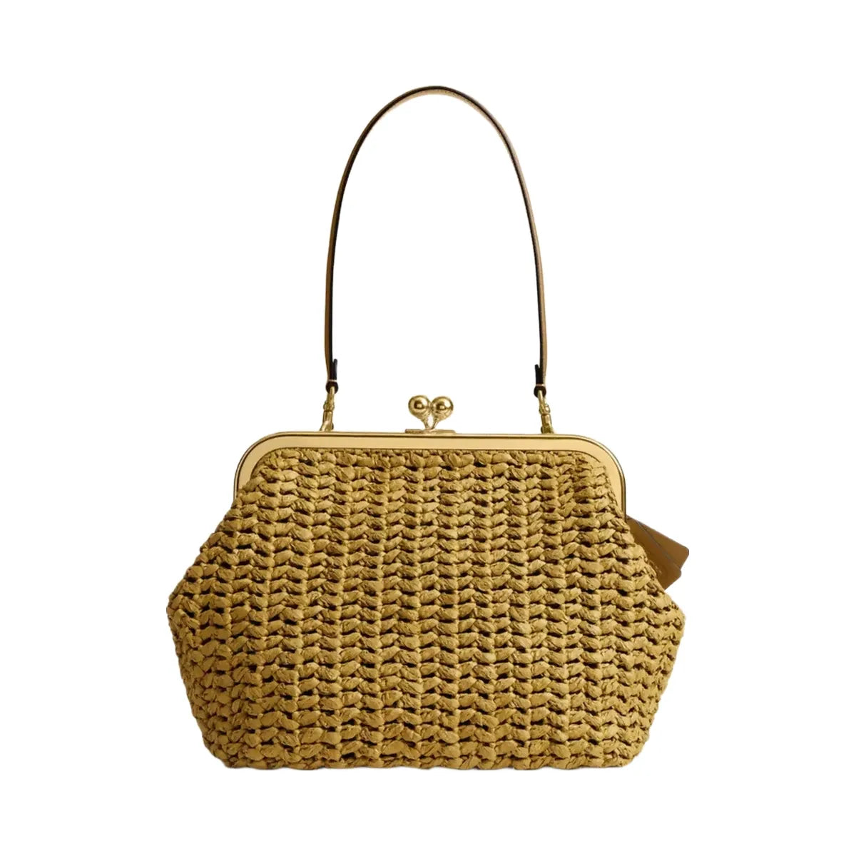 Coach Kisslock Frame Bag 27 in Brass Muted Olive