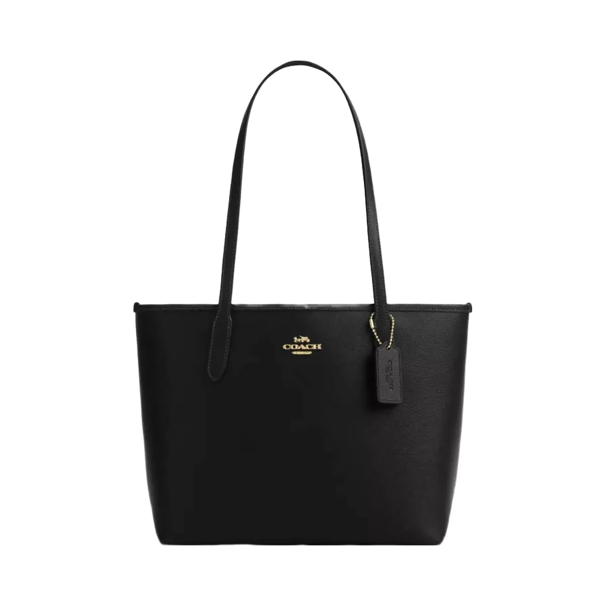 Coach Medium City Tote Bag in Gold Black