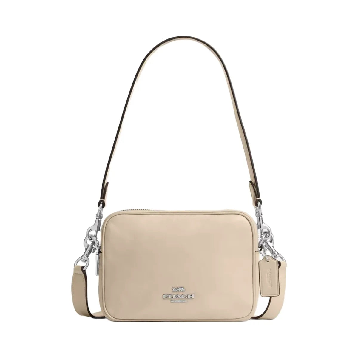Coach Mini Carey Crossbody Bag in Silver Ivory