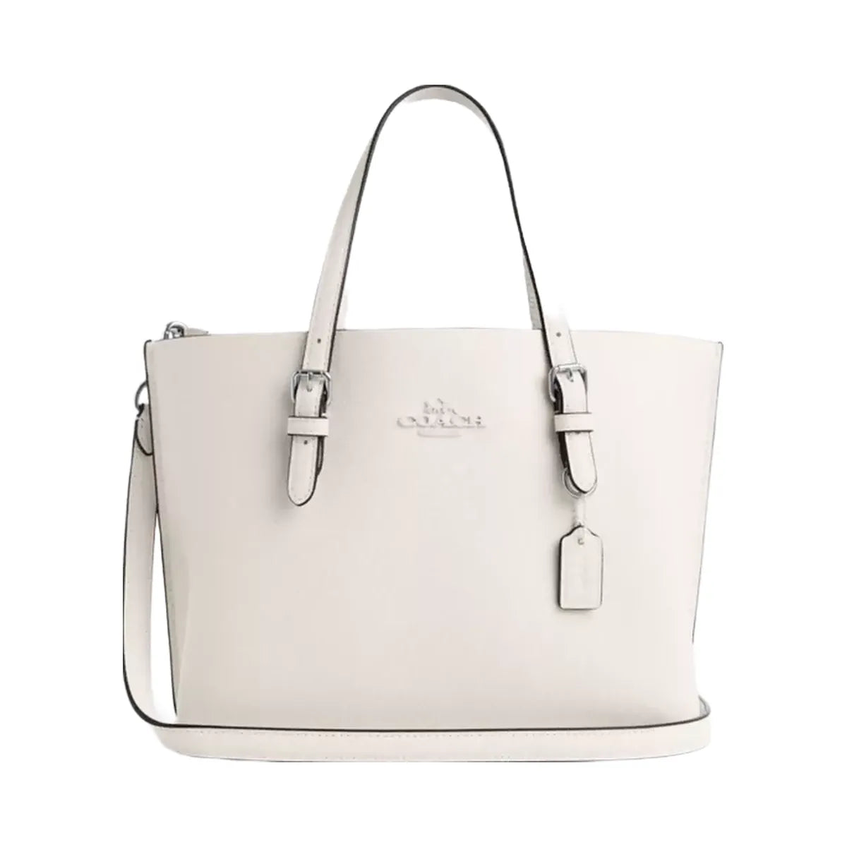 Coach Mollie Tote Bag 25 in Silver Chalk