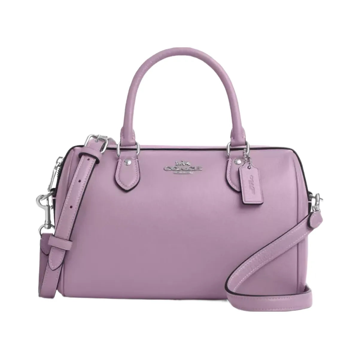 Coach Rowan Satchel Bag in Silver Jasmine