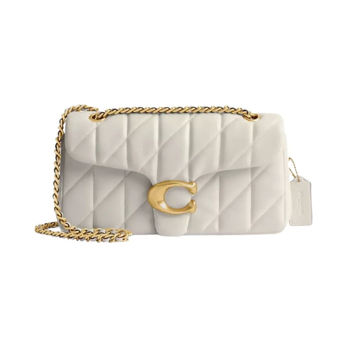 Coach Tabby Shoulder Bag 26 With Pillow Quilting in Brass Chalk