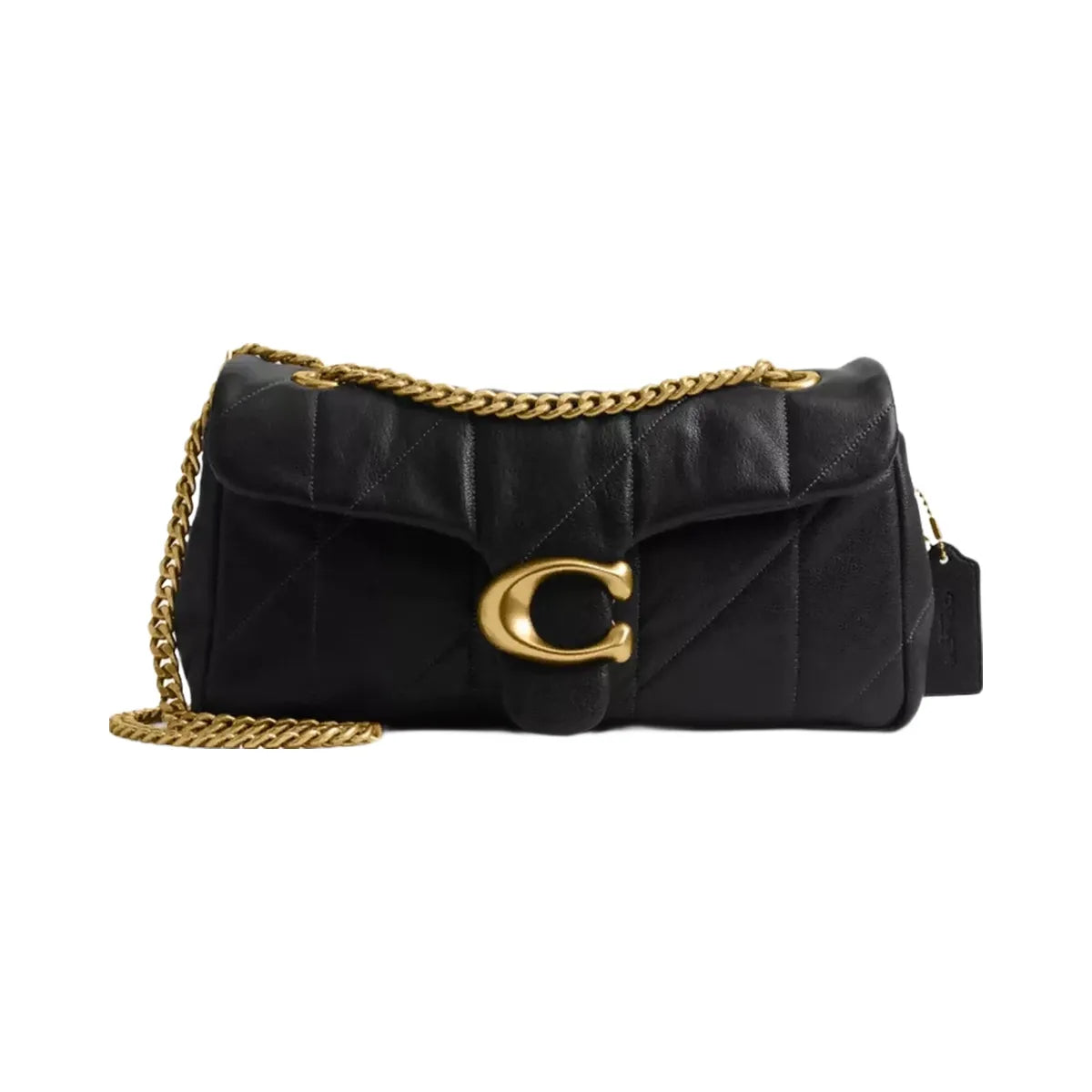 Coach Tabby Shoulder Bag 26 With Quilting in Brass Black