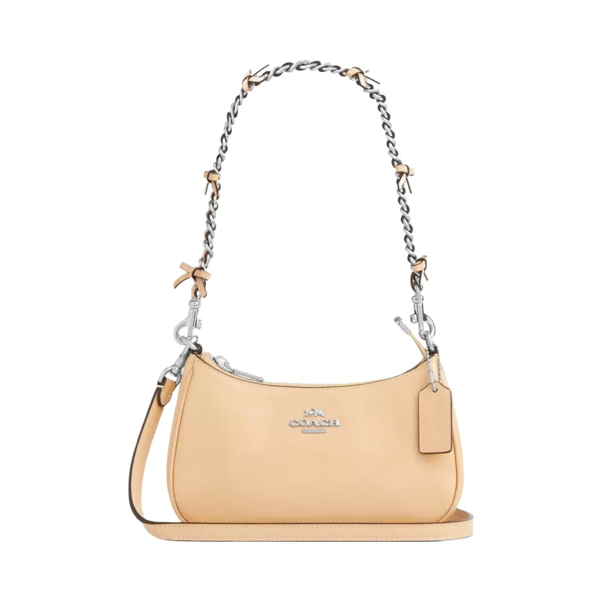 Coach Teri Mini Crossbody Bag With Bows in Silver Light Sand