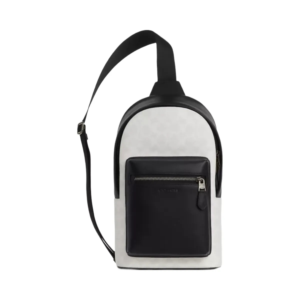 Coach West Pack In Signature Canvas in Gunmetal Chalk Black